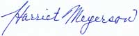 Harriet Meyerson signature