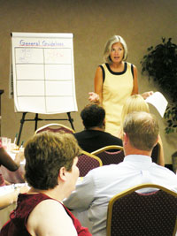 Susan Otto conducting training